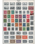 GERMANY 1905-25  Very Fine Mint &amp; Used Stamps Hinged on List : 2 Sides - £7.08 GBP