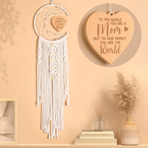 Mothers Day Gifts for Mom Wife,  Dream Catcher with Funny Warm Heart Pendant Gif - £26.02 GBP