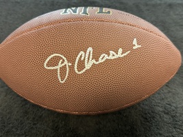 Ja’Marr Chase Signed Cincinnati Bengals Full Size NFL Football COA - $229.00