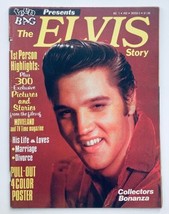 VTG 1977 Teen Bag Magazine Presents The Elvis Presley Story No Label w Poster - £9.49 GBP