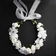 Flower Crowns and Tiaras Wedding Hair Accessories for Bride Bridesmaids Women Gi - £8.01 GBP
