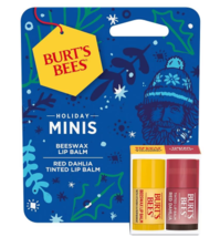 Burt&#39;s Bees Holiday Gift Set, Mini Tinted Lip Balm and Mini Beeswax Lip ... - $23.99