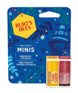 Burt&#39;s Bees Holiday Gift Set, Mini Tinted Lip Balm and Mini Beeswax Lip ... - £18.86 GBP