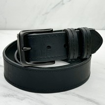 Wrangler Black Genuine Leather Belt Size 44 Mens - £17.20 GBP