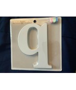 Koala Baby Wall Letter Lowercase &quot;q&quot; White *NEW* y1 - $170.16 MXN