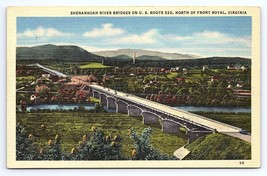 Postcard Shenandoah River Bridges US Route 522 North of Front Royal Virginia VA - $3.75