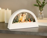 Illuminated Glitter Arch with Scene by Valerie in White - $193.99