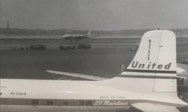 United Airlines UAL DC-6 Mainliner Airplane 8x10 Photo at LaGuardia Airport - £13.82 GBP