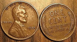 1935 Usa Lincoln Wheat One Cent Penny - Condition G Or Better - £1.36 GBP