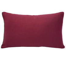 Tuscany Linen Wine Throw Pillow 12x19 - £24.97 GBP