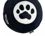 NEW Woof Squeaky Plush Ball Dog Toy magic 8 ball inspired black 5.25&quot; em... - $9.95