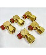 5-Brass DOT Air Brake Compression Fitting 1/2” OD Tube X 3/8” NPT Male 9... - $44.05 CAD