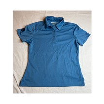 Greg Norman Polo Shirt Womens Medium Blue Pullover Polo Preppy Golf Shor... - £8.00 GBP