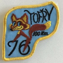 1976 TOFRY Fox 100 Km 76 Vintage Cycling Patch - £11.65 GBP