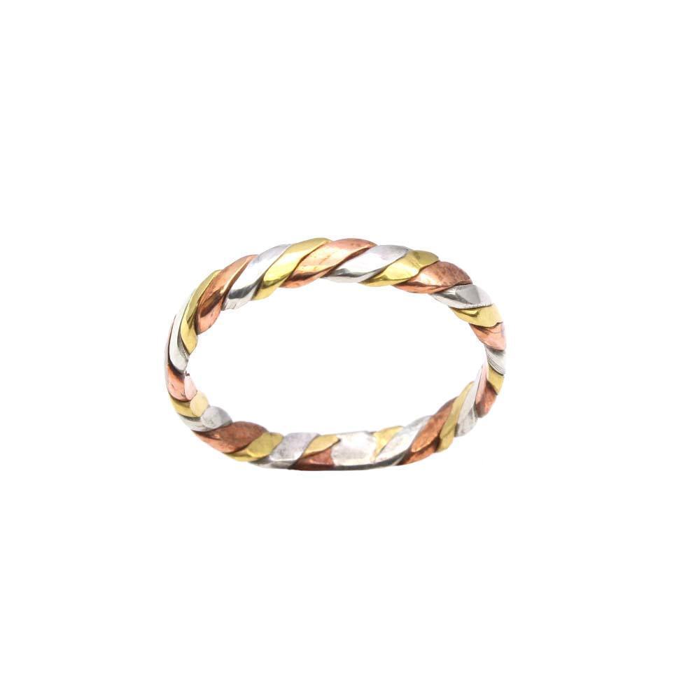 3 Dhatu 3 Metal Gold Silver Copper finger Ring for Red book remedy astrology