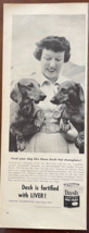 1953 Dash Armour Vintage Print Ad Fortified With Liver Dog Food Advertis... - $14.45