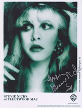 Signed STEVIE NICKS Photo Autographed Fleetwood Mac w COA - $2,346.18 MXN