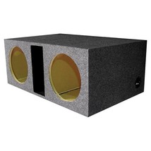 QPower Dual 12´´ Large Slot-Ported Heavy-Duty Empty Woofer Box - $174.67