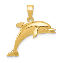 14k Jumping Dolphin Pendant K3013 - £256.69 GBP