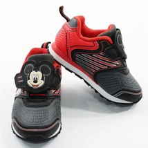 Disney Mickey Mouse Athletic Sneakers Shoes Toddler Boys size 6 Red Black Gray - $26.76