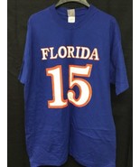 NCAA University Of Florida Gators Tim Tebow 15 GOAT T-shirt Men&#39;s Medium KG - £11.73 GBP