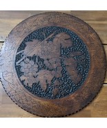 Vintage Grapes On Vines Wooden Round Hanging Wall Decor 16&quot; - €50,83 EUR