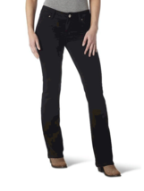 Wrangler Black Mid-Rise Bootcut Denim / Jeans - 09MWZBK - 34X32 - $16.23
