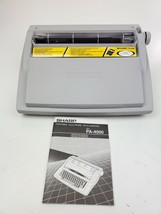 Sharp PA-4000 Portable Electronic Typewriter Tested Working No Print Wheel - £23.66 GBP