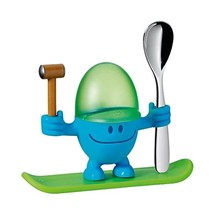 WMF Mcegg Egg Cup, Stainless Steel, Blue, 2-Piece  - £39.46 GBP