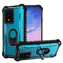 For Samsung S20 Ultra 6.9&quot; Magnetic Ring Shockproof PC TPU Hybrid BLUE - £4.62 GBP