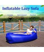 Fast Air Inflatable Portable Lazy Sofa Sleepin Bed Lounger Camping Beach... - $25.00