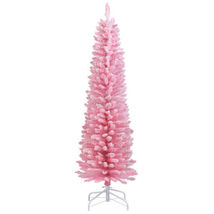 5 Feet Artificial Christmas Tree with 328 Branch Tips and Folding Metal ... - $80.68