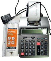 Casio HR-100TM Desktop Printing Calculator Tax &amp; Exchange 12 Digits LCD Display - £35.95 GBP
