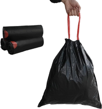 5 Gallon Drawstring Trash Bags, Black (115 Counts/3 Rolls) - $466.07 MXN