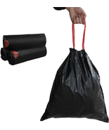 5 Gallon Drawstring Trash Bags, Black (115 Counts/3 Rolls) - $466.07 MXN