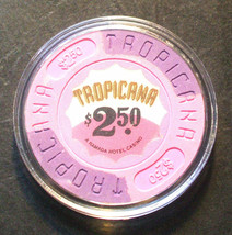 (1) $2.50 Tropicana CASINO CHIP - ATLANTIC CITY, New Jersey - Pink - £13.33 GBP