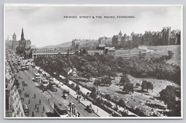 Princes Street And The Mound Edinburgh Scotland Great Britain Vintage Postcard - £11.15 GBP