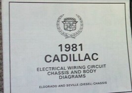 1981 Cadillac Deville Diesel Électrique Câblage Circuit Châssis Corps Diag - £23.96 GBP