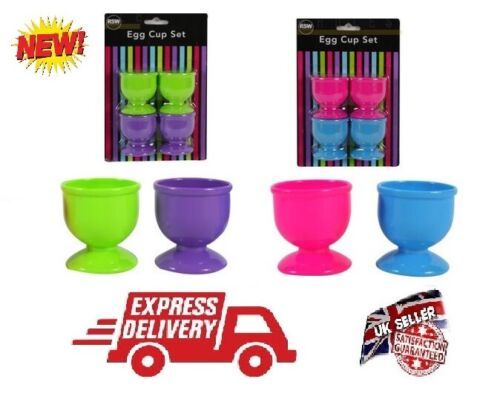 New Egg Cups for Kids Adult Egg Breakfast Home Kitchen Pack of 4 in 4 Colours - $5.93