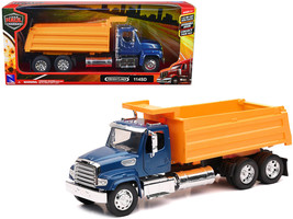 Freightliner 114SD Dump Truck Blue and Yellow &quot;Long Haul Trucker&quot; Series 1/32... - $44.42