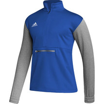 Adidas HI0696 Team Royal/Medium Grey 1/4 Zip Pullover Team Issue Mens Me... - $28.50