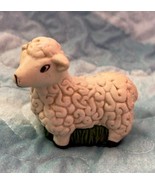 Vintage Replacement Ceramic Nativity Scene Set Sheep Figurine Hand painted - $15.95