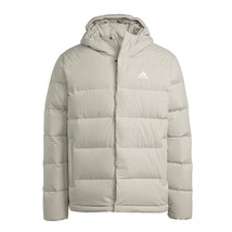 adidas Helionic Hooded Down Jacket Men&#39;s Sports Casual Jacket Aisa-Fit IZ4702 - £124.37 GBP