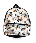 Bioworld Disney MINI Backpack Multi-Color MICKEY MOUSE Print White 11&quot; x 9&quot; - £23.19 GBP