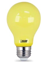 Feit 60W Equivalent A19 5Watt Medium E26 Base Non-Dimmable Yellow Bug Light Bulb - £12.00 GBP