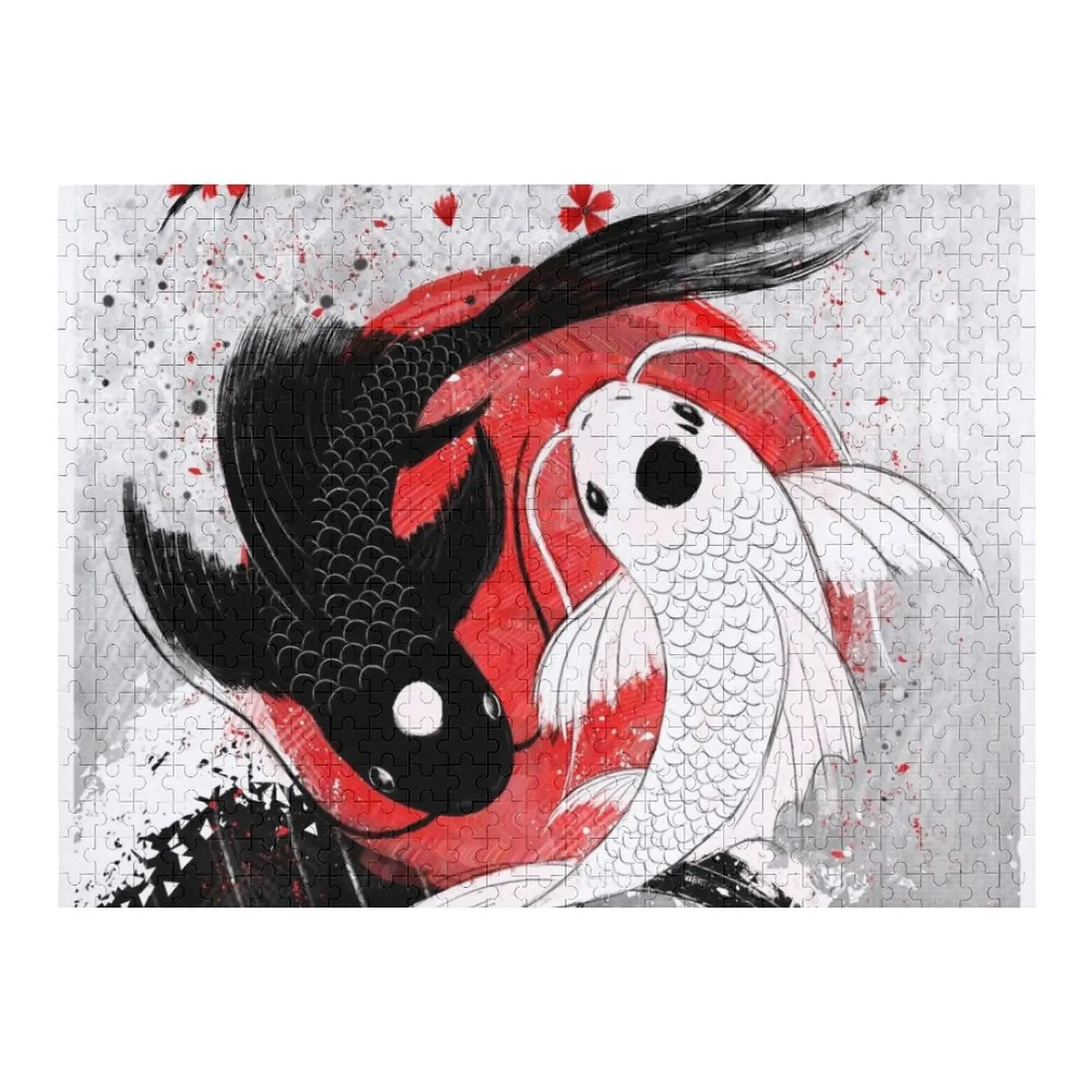 Koi fish - Yin Yang Jigsaw Puzzle Accessories Models Gunpla Wooden Puzzle Adults - £20.64 GBP+