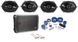 Kicker 6x8" Factory Speaker Replacement Kit+4-Ch Amp For 1999-2003 Ford F-150 - £335.21 GBP