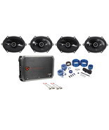Kicker 6x8&quot; Factory Speaker Replacement Kit+4-Ch Amp For 1999-2003 Ford ... - £337.15 GBP