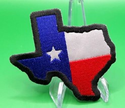 Texas State - Reflective - Flag Iron On Sew On Embroidered Patch 3 1/4 &quot;... - £4.78 GBP