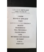 LECRAE - ORIGINAL NOT A COPY AMPHITHEATER ST LOUIS CONCERT USED SETLIST - $75.00